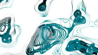 Beyaz ve siyah arka plan. Tasarım. Bulanık ve çeşitli desenler oluşturan 3B biçimindeki parlak lekeler.