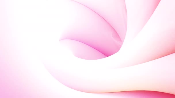 粉色背景。设计。粉红的果冻，仿佛是抽象的，蜿蜒曲折，呈条纹状. — 图库视频影像