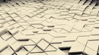 Sarı ve beyaz arkaplan. Görev. Aynı renkteki küçük üçgenler soyutlamada yükselir ve geri çekilir..