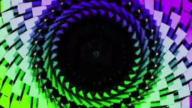 Parlak bir geçmişi var. Çok hızlı hareketlerle daireler çizerek salınan ve tekrar bir kara deliğe dönüşen bir koridorun parlak bir soyutlanması..