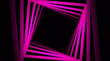 Mor kare koridorları. Görev yeri. Parlak çizgiler bir tünel oluşturuyor ve çok hızlı ilerliyor..