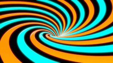 Renkli çizgilerin parlak arkaplanı. Hidrojen ve delik oluşturan ve sonuna kadar bükülen farklı çizgilerden oluşan parlak bir soyutlama..