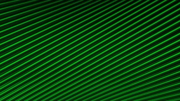 Πράσινες γραμμές στην αφαίρεση. ΚίνησηΦωτεινές γραμμές του πράσινου χρώματος συγχωνεύονται σε διαφορετικές κατευθύνσεις. — Αρχείο Βίντεο