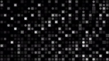 Disko arka planında hareketli kareler var. Hareket. Klübün tarzında hareket eden karelerle geçmişe dönüş. Geçmişe dönük siyah arkaplan üzerindeki renkli kareler taşınıyor