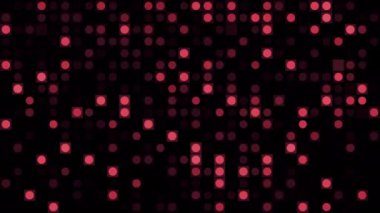 Soyut olarak parlak ışıklar yanıp sönüyor. Hareket. Parlak kırmızı ve turuncu ışıkların görülebildiği ve siyah ile yer değiştirdiği animasyon.