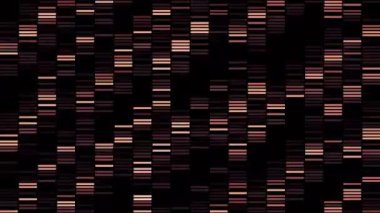 Soyut olarak parlak ışıklar yanıp sönüyor. Hareket. Parlak kırmızı ve turuncu ışıkların görülebildiği ve siyah ile yer değiştirdiği animasyon.