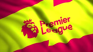 Premier Lig 'in amblemi bir aslanla. Tüm İngiliz takımlarının oynadığı İngiltere Premier Ligi. Sadece yazı işleri için kullanın..