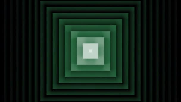 Patrón abstracto colorido de cuadrados con el efecto del desplazamiento. Diseño. Cuadrados en movimiento que parecen pirámide. — Vídeos de Stock