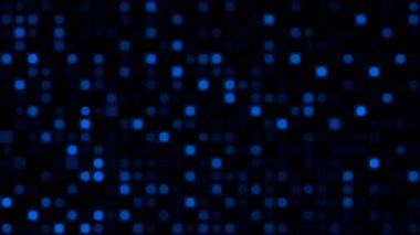 Disko arka planında hareketli kareler var. Hareket. Klübün tarzında hareket eden karelerle geçmişe dönüş. Geçmişe dönük siyah arkaplan üzerindeki renkli kareler taşınıyor