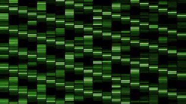Geniş dikey çizgiler titreşim ve eğim etkisiyle. Hareket. Parlayan renkli yılanın soyut teknoloji arka planı çizgiler gibi, pürüzsüz döngü.