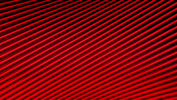 Абстрактна червона оптична ілюзія з рухомими паралельними лініями, безшовна петля. Рух. Вузькі лінії, що протікають хаотично. — стокове відео