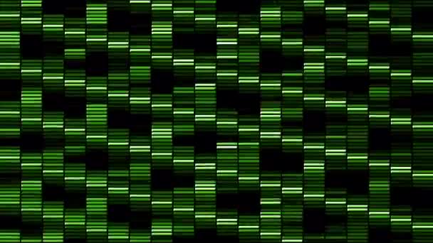 Szerokie linie pionowe o efekcie migotania i gradientu. - Wniosek. Abstrakcyjny tło technologii świecące kolorowe wąż jak linie, bezszwowe pętli. — Wideo stockowe