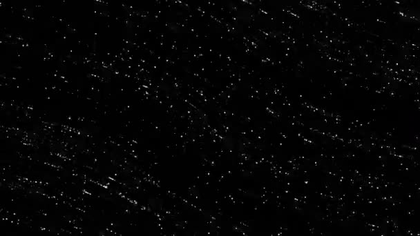 Černobílá tekutá látka se stříbrně zářícími částicemi, bezešvé smyčky. Pohyb. Nekonečná řeka hvězdného prachu. — Stock video