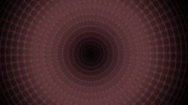 Dönen ve hareket eden halkalar. Tasarım. Hareket eden halka desenli koyu nokta. Karanlık hipnotik desen hareket ediyor.