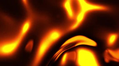 Erimiş altın gibi. Tasarım. Altın parıltılı hareket eden sıvının arka planı. Yoğun sıvı hareket eder ve parlak renklerle parıldar