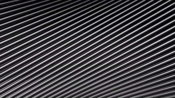 Blue and gray background.Motion. A bright background created from thin strips that move in animation. — Stock Video
