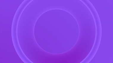 Yavaş hareket eden 3D halkalar. Tasarım. Merkezde hareket eden hareketli animasyon. Halkalar meditasyon etkisi ile merkezde hareket eder