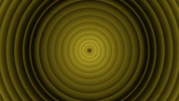 Kreisförmiger Radialer Hypnotischer Hintergrund Der Endlos Kreise Einen Punkt Ausbreitet — Stockvideo