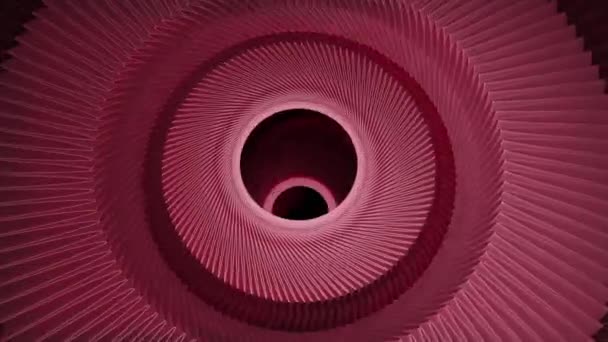 Piccolo Buco Nero Circondato Forme Rotonde Foderate Movimento Pulsante Progettazione — Video Stock