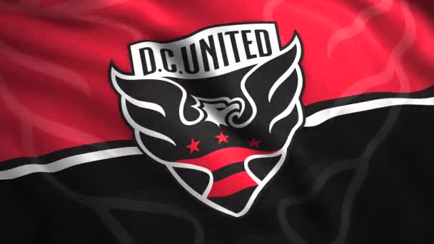 Логотип United Motion Symbol American Football Club City Washington Playing — стоковое видео