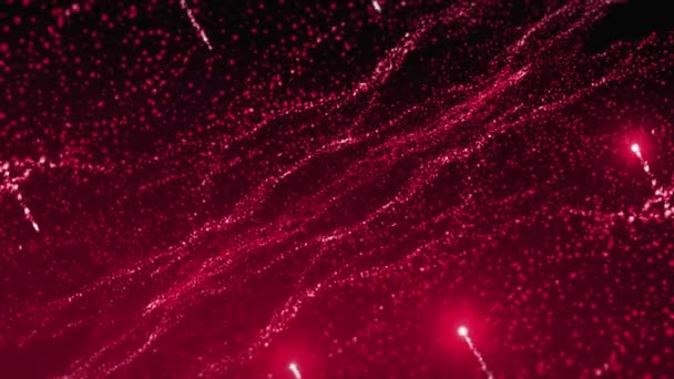Voler Dans Cosmos Galactique Avec Des Étoiles Brillantes Motion Constellation — Video