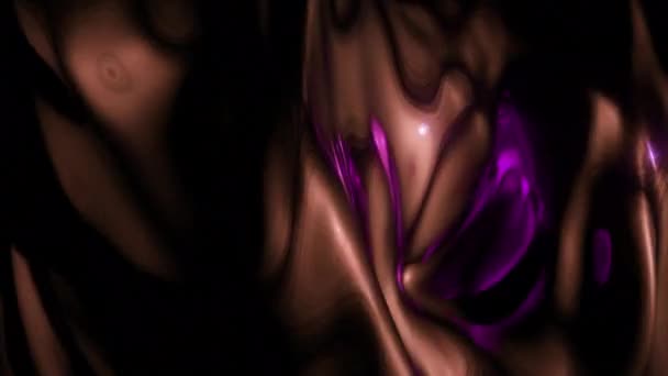 Коричнева Фіолетова Неонова Фарба Дизайн Яскраві Плями Форматі Які Рухаються — стокове відео