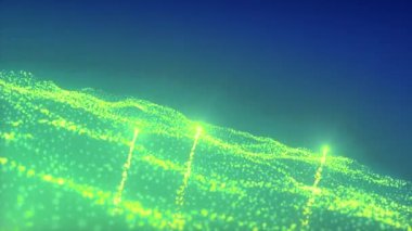 Soyut uzay nebulası arkaplanı. Hareket. Milyonlarca yıldız ve kuyruklu yıldızın uzayda uçtuğu farklı bir galaksi.