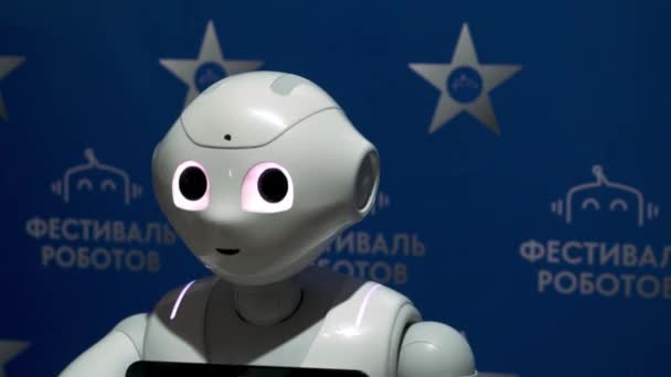 Rússia Moscou Maio 2022 Exposição Robôs Centro Exposições Russo Hdr — Vídeo de Stock