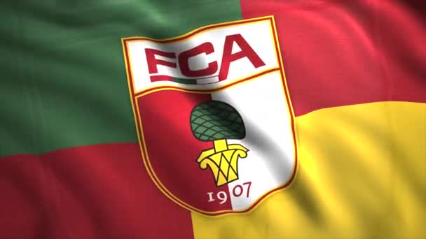 Emblema Del Augsburgo Motion Símbolo Del Equipo Fútbol Club Fútbol — Vídeos de Stock