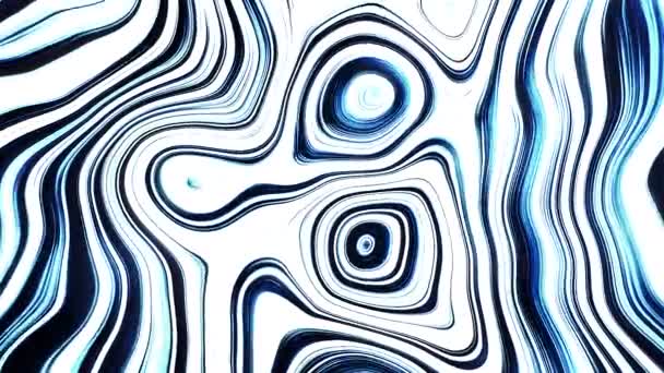 Endless Colorful Animation Wavy Pattern Motion Liquid Transforming Stains Beautiful — Stock Video
