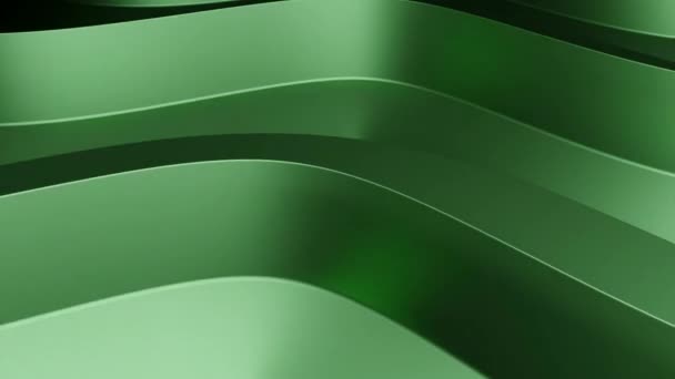 绿色动画 3D格式的明亮绿色墙壁 向不同方向移动 高质量的4K镜头 — 图库视频影像