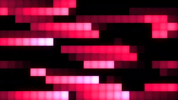 Linie Pikselowe Poruszają Się Poziomo Wniosek Retro Animacja Ruchomymi Paskami — Wideo stockowe