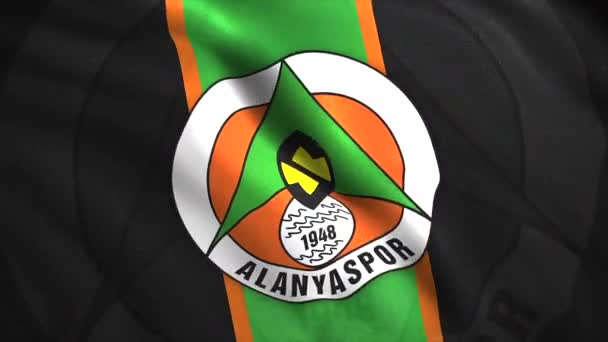움직임 챔피언십을위한 로고와 깃발의 애니메이션 Alanyaspor — 비디오