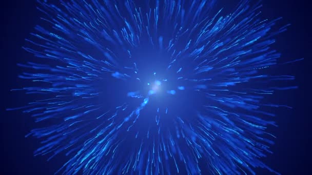 Fond Rouge Bleu Motion Feux Artifice Lumineux Qui Volent Dans — Video