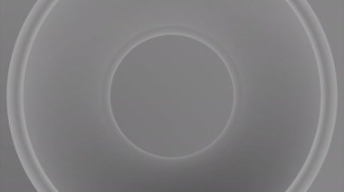 Ekranda hareket eden eş merkezli halkalar. Tasarım. Radyo dalgaları, radar veya sonar animasyonu