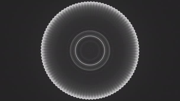 Λαμπερά Δαχτυλίδια Μουσικό Ρυθμό Κίνηση Κεντρικοί Κύκλοι Αναβοσβήνουν Και Κινούνται — Αρχείο Βίντεο