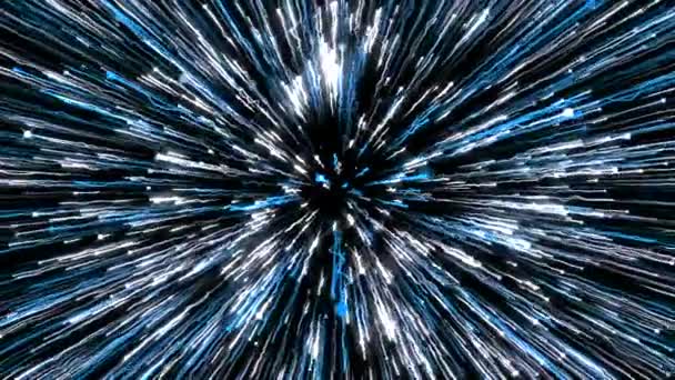 Abstraktes Feuerwerk Explodiert Dunklen Himmel Bewegung Festlicher Hintergrund Mit Feuerwerk — Stockvideo