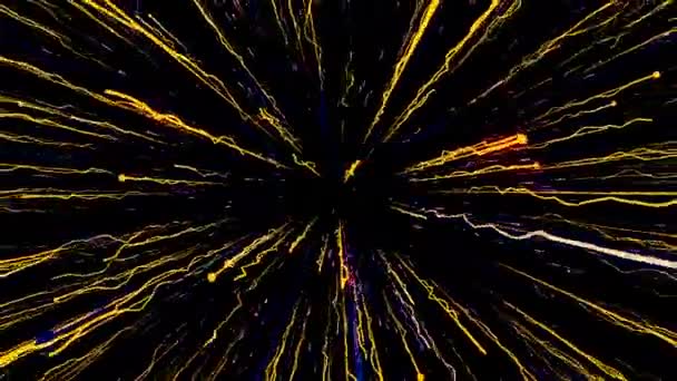 Abstracto Agujero Negro Que Absorbe Luz Espacio Exterior Fondo Cósmico — Vídeos de Stock