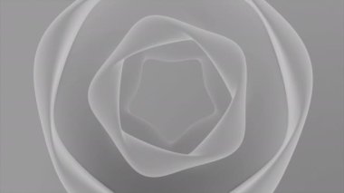 Gri ve sarı arkaplan. Tasarım. Çevresindeki şeffaf dairelerle hareket eden ve genişleyen parlak animasyon. Yüksek kalite 4k görüntü