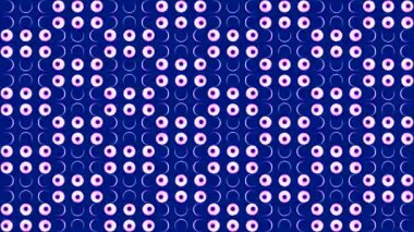  Mavi animasyon. Tasarım. Farklı ışıklarla parlayan beyaz fenerlerle parlak animasyon. Yüksek kalite 4k görüntü