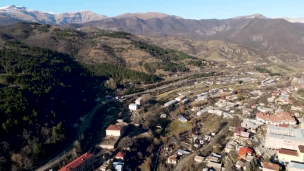 Una Hermosa Vista Pájaro Del Paisaje Footage Una Vista Brillante — Vídeos de Stock