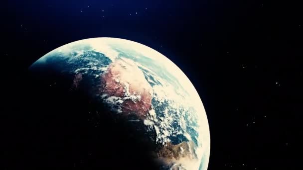 Rotující Planeta Země Pohyb Rychlá Rotace Země Změnami Života Pohyb — Stock video