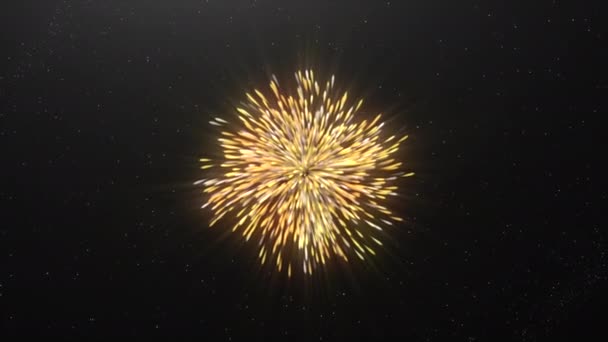 Esplosione Colorata Particelle Che Formano Oggetto Luminoso Mozione Esplosione Cosmica — Video Stock