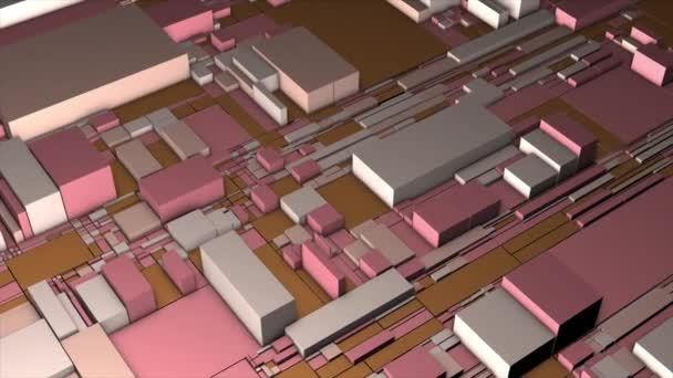 Pohyb Minimálního Geometrického Pozadí Obdélníkovými Tvary Mondrijském Stylu Pohyb Animovaná — Stock video