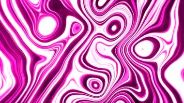 Siyah arka planda yuvarlak şekiller taşıyan dijital soyut animasyon. Hareket. Renkli lekeler birbiri ardına akıyor.