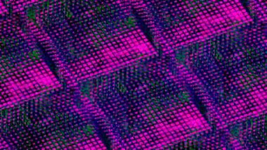 Hareketli enerjili mor devre kartı. Tasarım. Sunucu teknolojik verileri işliyor