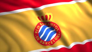 Fc Espanyol . Öneri. İspanyol profesyonel futbol kulübü Barcelona 'nın sembolü. Sadece yazı işleri için kullanın. Yüksek kalite 4k görüntü