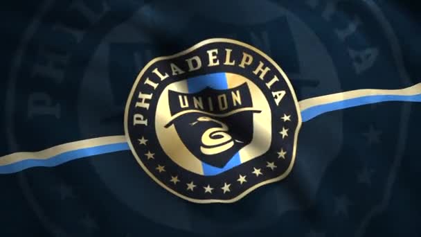 Símbolo Del Philadelphia Moción Logo Club Fútbol Americano Filadelfia Pennsylvania — Vídeo de stock