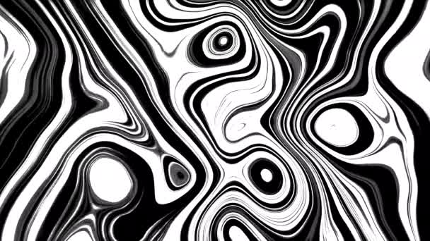 Background Iridescent Lines Colors Motion Bright Movements Paint Lines Psychedelic — Stock Video
