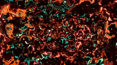  Animasyonda parlak neon parıltısı. Hareket. Parıldayan ve parlayan kırmızı ve mavi bir arka plan. Yüksek kalite 4k görüntü